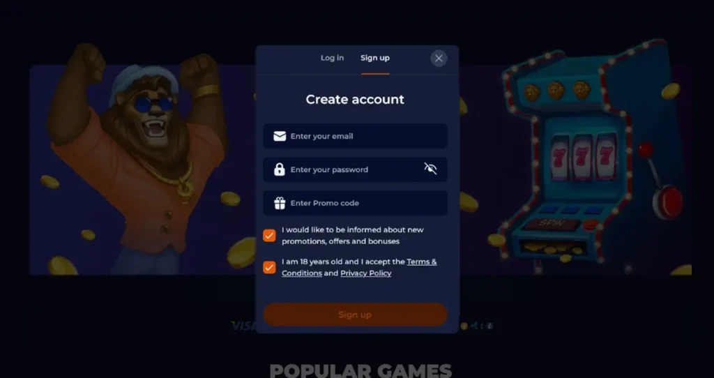 Sign Up at Nine Casino UK