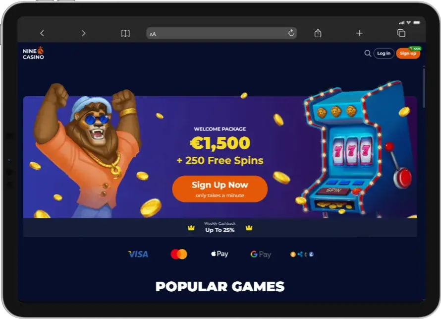 9 Casino App for iOS