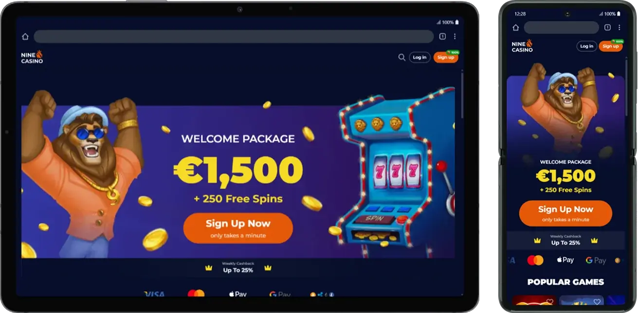 Nine Casino App for iOS and Android